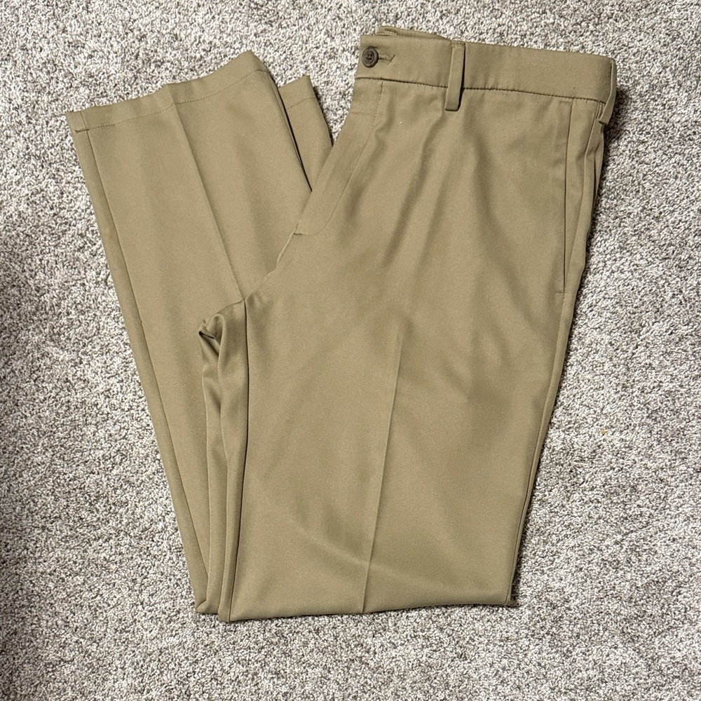 Haggar Men's Tan Dress Pants